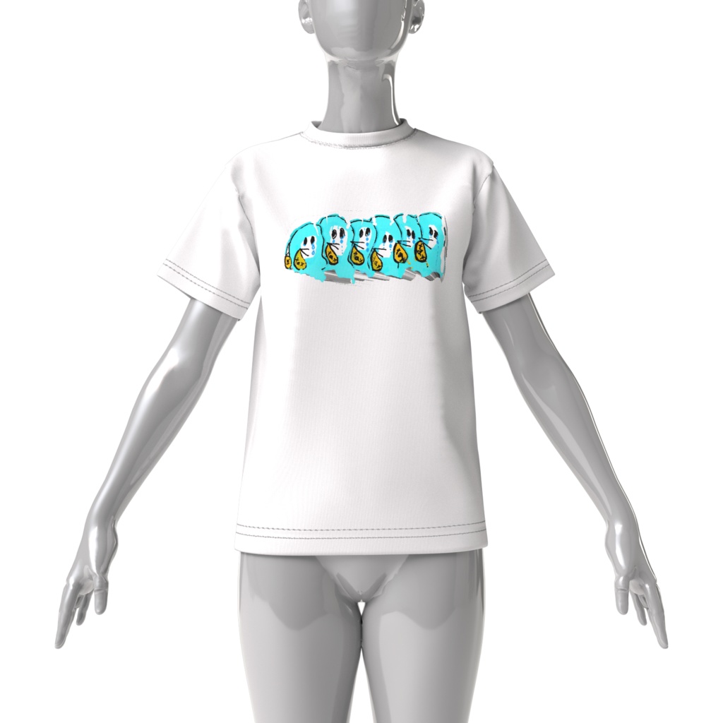 のうぜいをするおばけ ビッグシルエットT