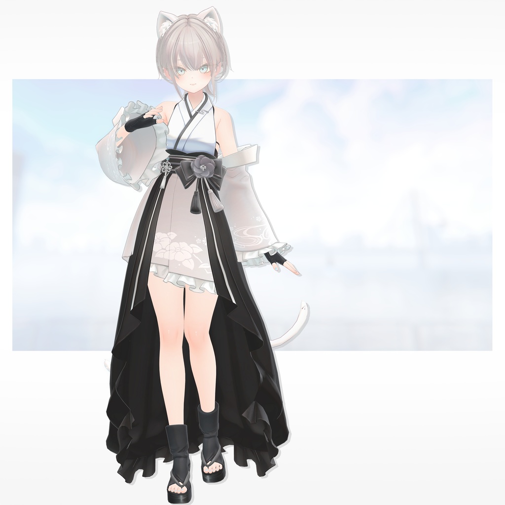 オリジナル3Dモデル「椿姫 -Tsubaki-」