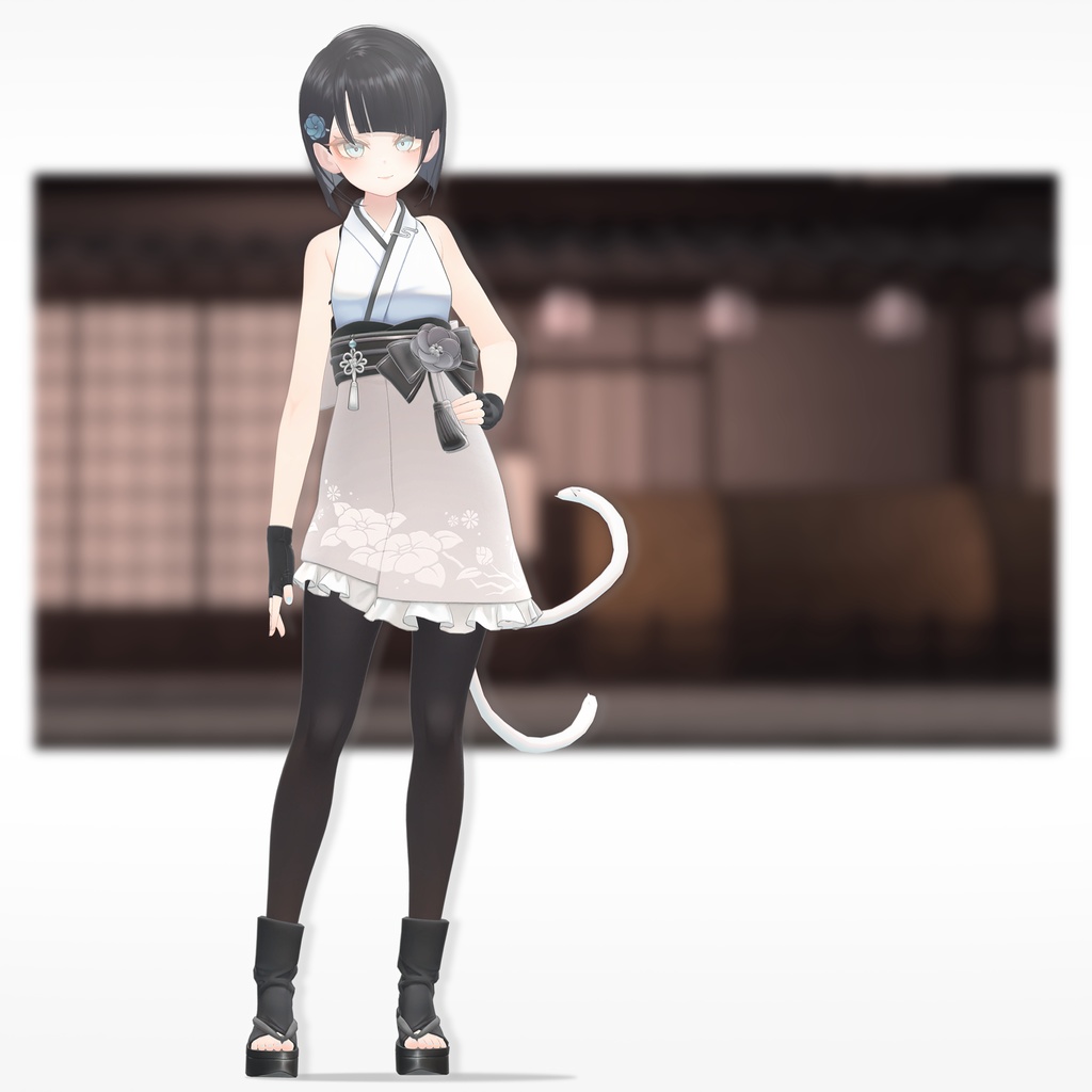 オリジナル3Dモデル「椿姫 -Tsubaki-」