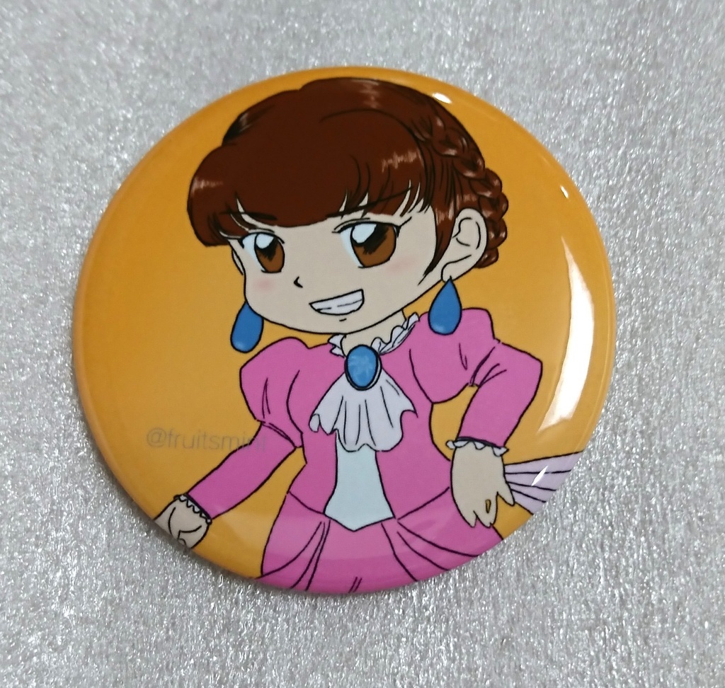 【創作キャラ】矢ヶ部百合 缶バッジ