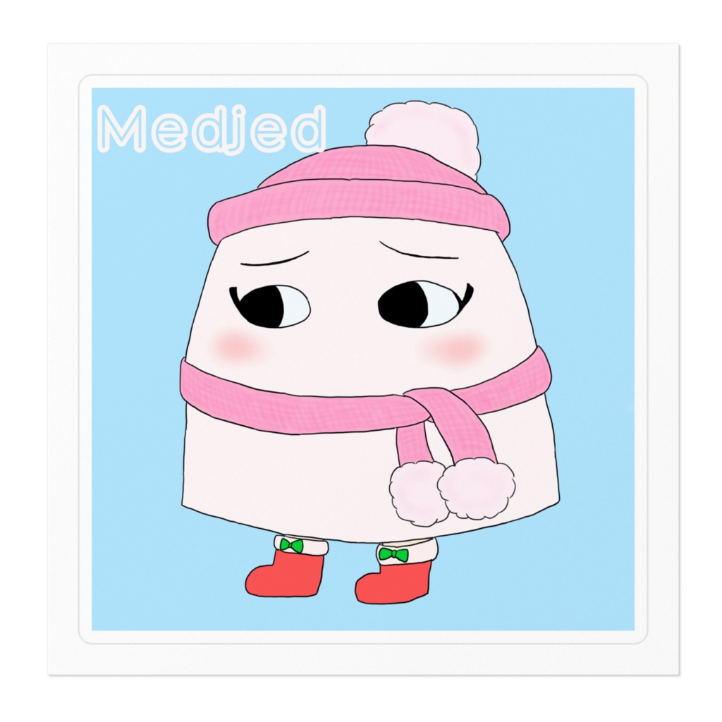 冬のメジェド様ステッカー