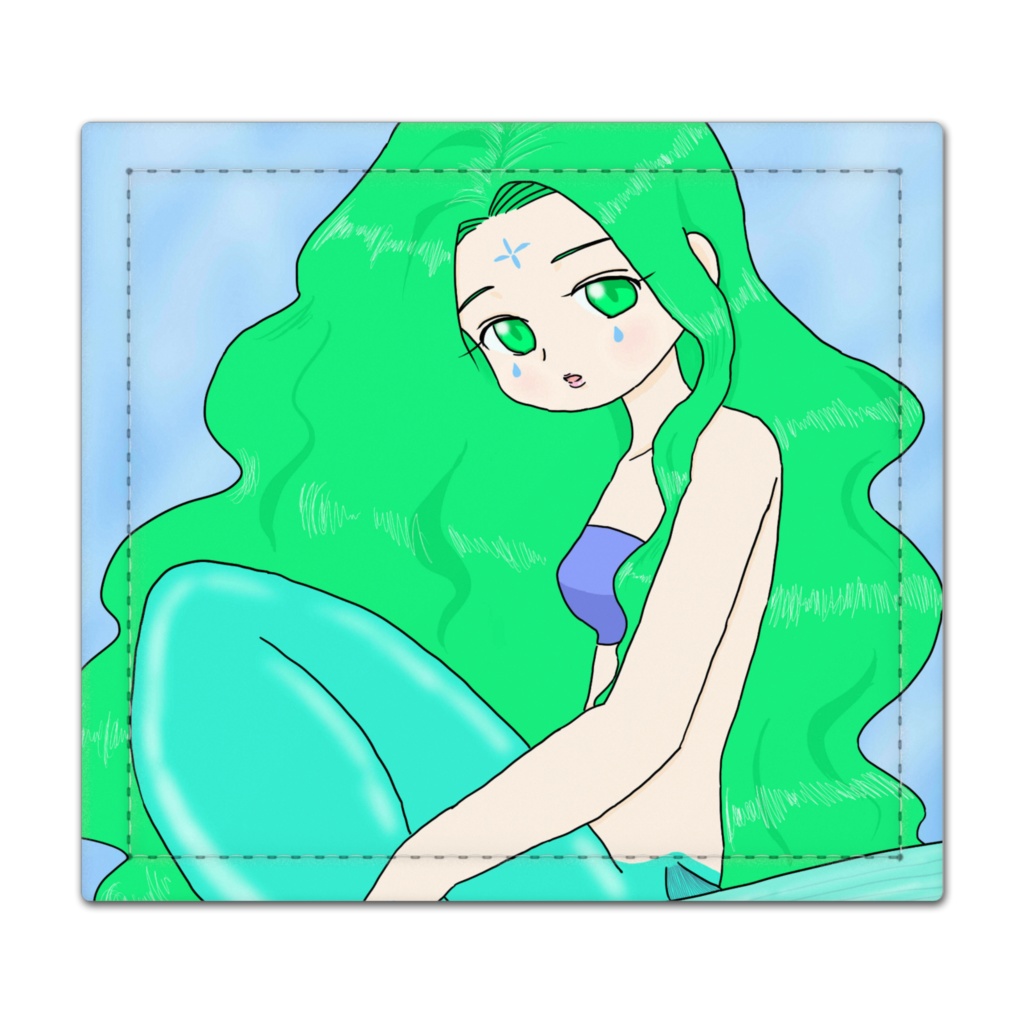 人魚さん　捺印マット