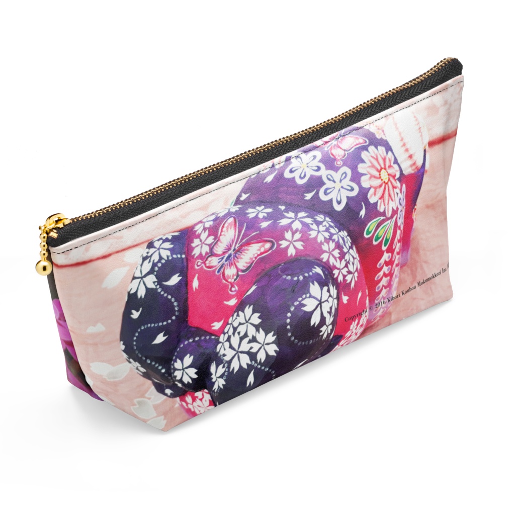 恋くま マカロン ポーチ(長さ21.5cm / 高さ10cm)