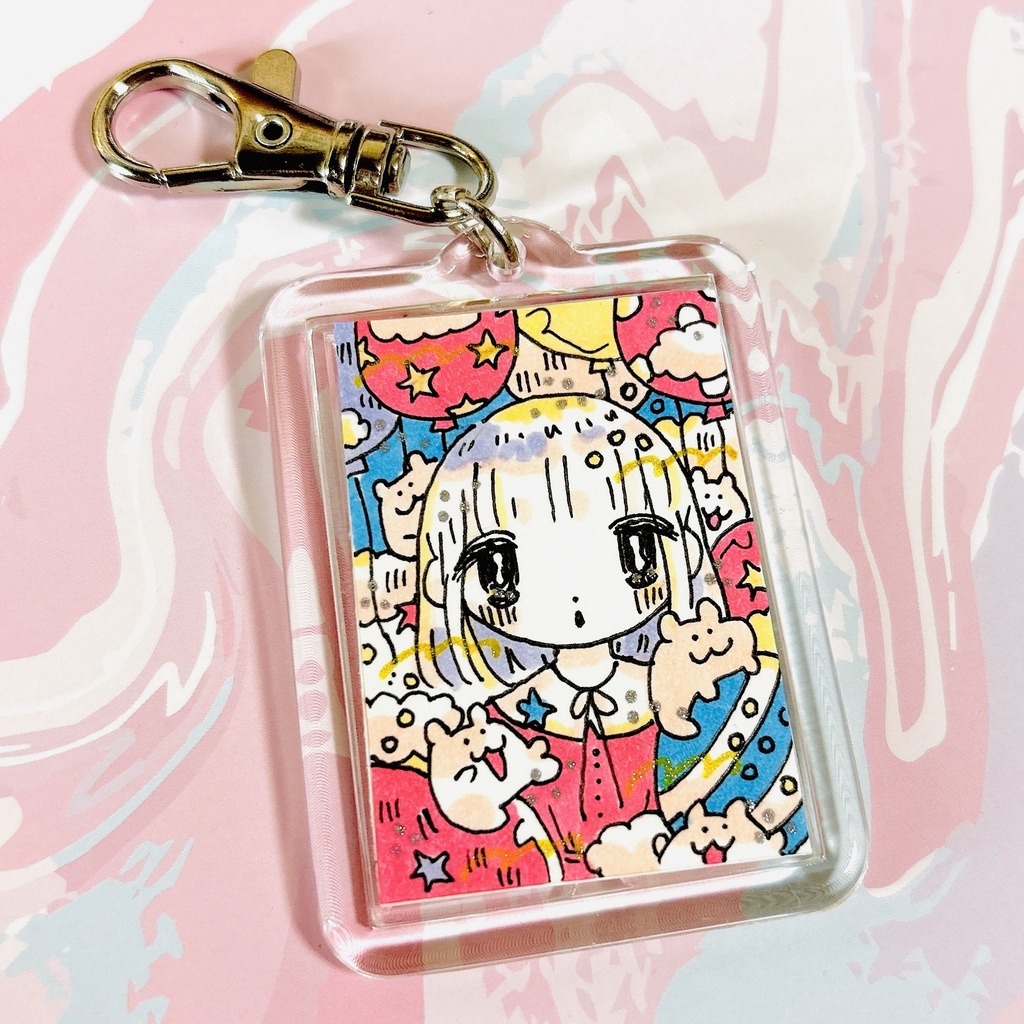 キラキラ原画キーホルダー