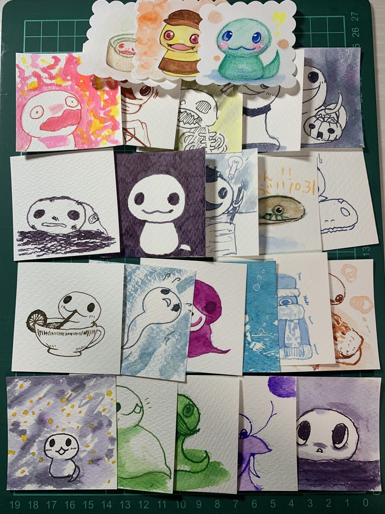 原画ガチャ!!【インクトーバー&水彩強化マラソン2025】