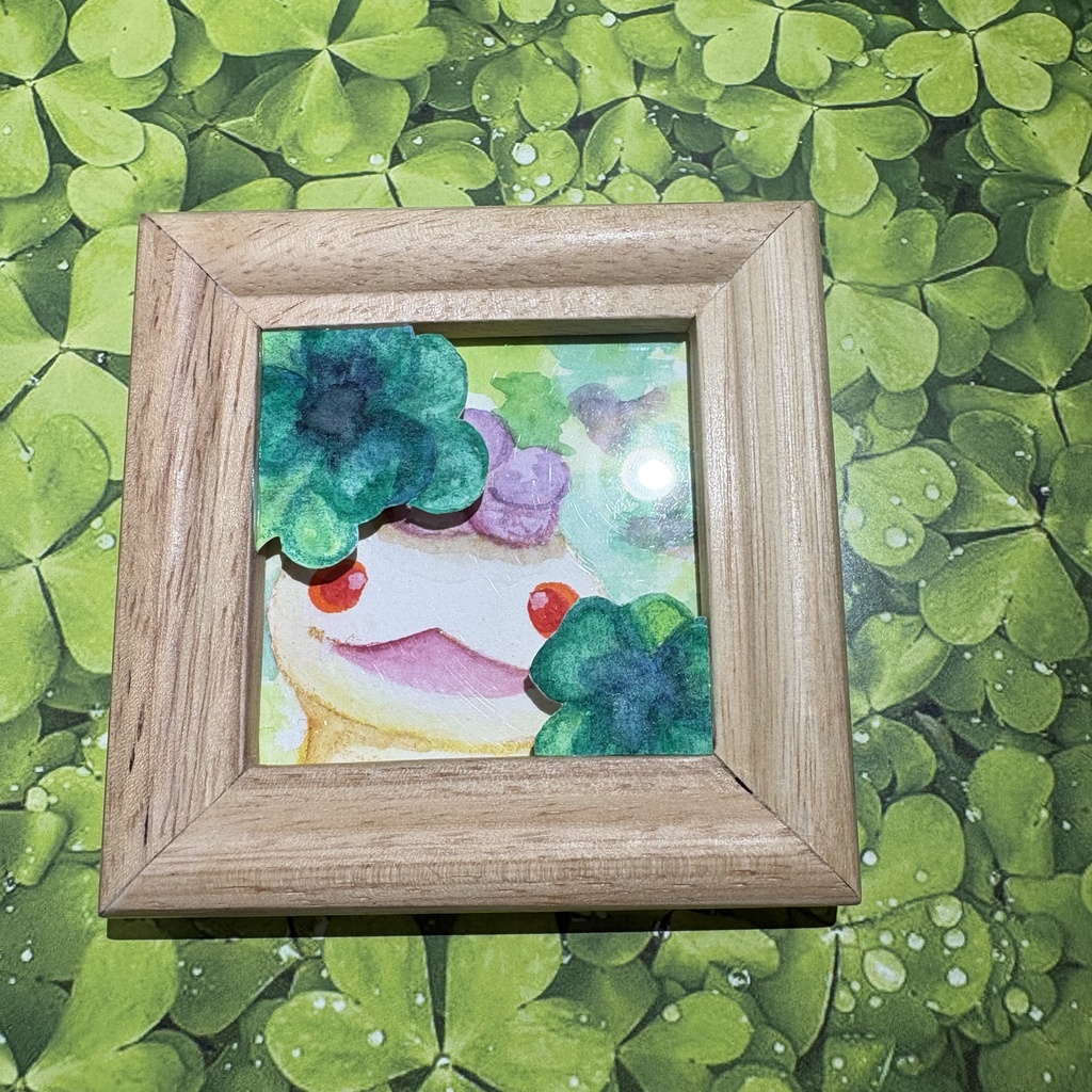 ミニ原画　「なかよくなれるかなぁ」 へび