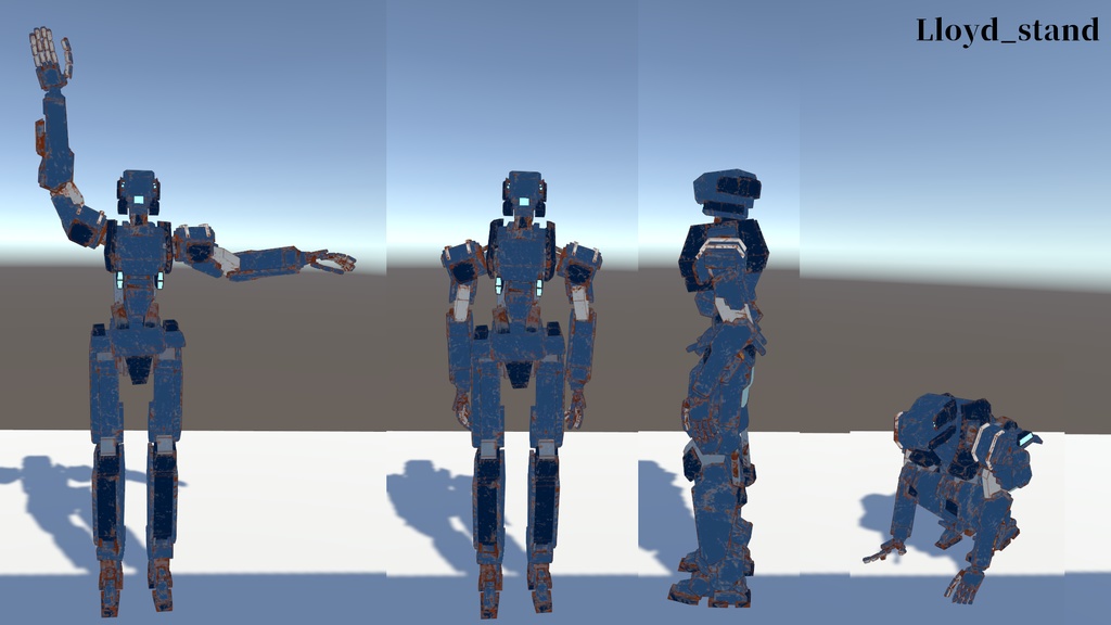 サポート終了【3Dモデル】零L型汎用アンドロイド Lloyd