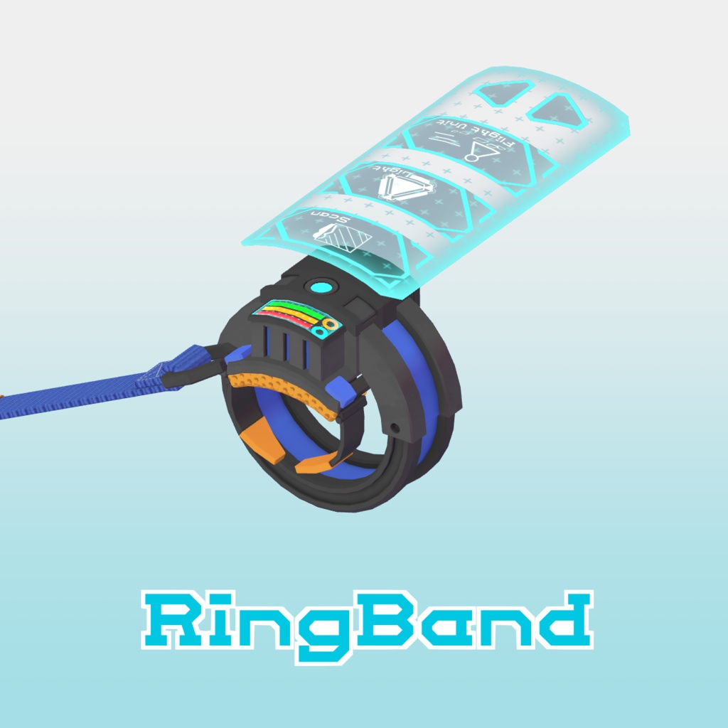 【3Dモデル】RingBand-リングバンド【多機能ギミックつき】