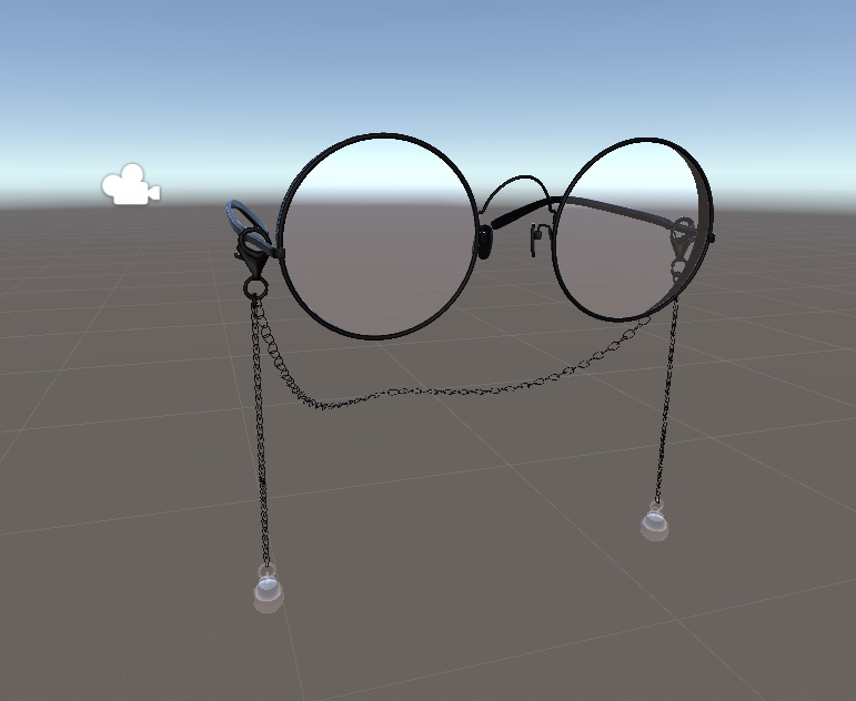【3Dモデル】チェーン眼鏡