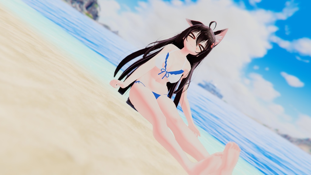 【ここあ専用】【水着+ホットパンツ】+【目+顔の化粧】_(:з」∠)_