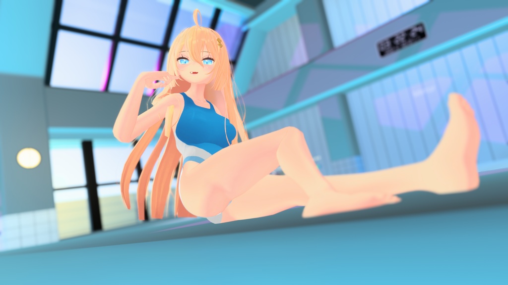 【ここあ専用】【水着】【目+顔の化粧】_(:з」∠)_