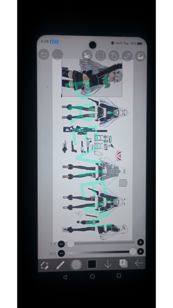 【商用利用可】サイバーパンク アンドロイド 設定資料集 / Sci-Fi Android Character Reference Sheet Pack