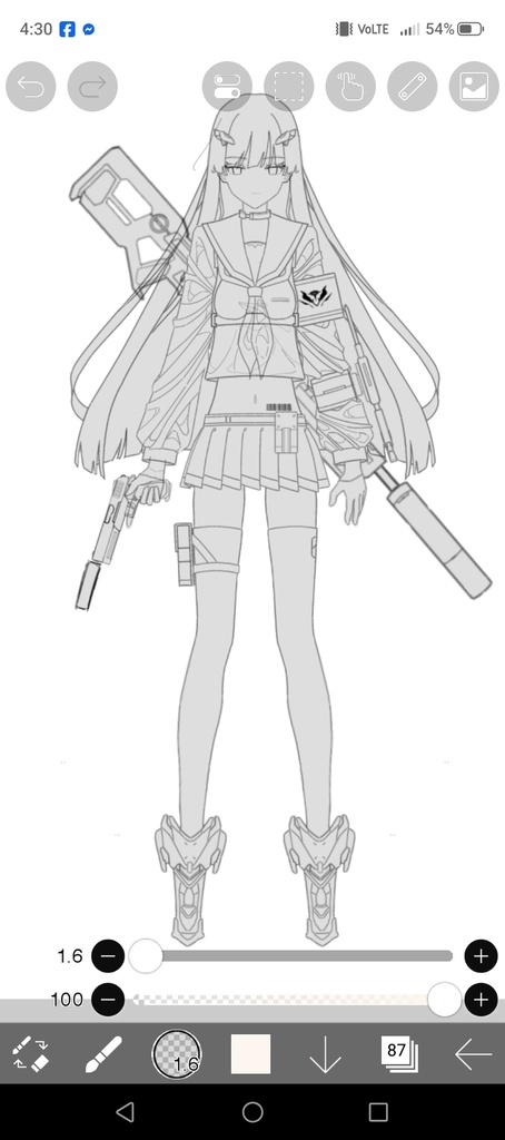 【商用利用可】サイバーパンク アンドロイド 設定資料集 / Sci-Fi Android Character Reference Sheet Pack