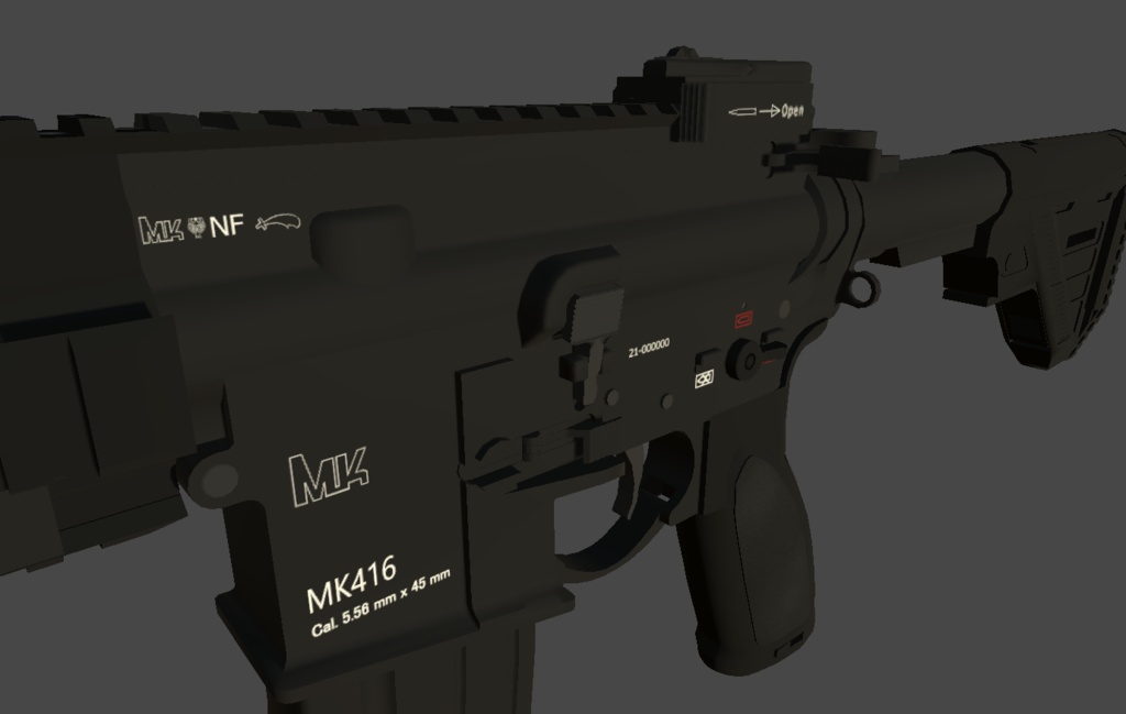 3Dモデル Mk416A5