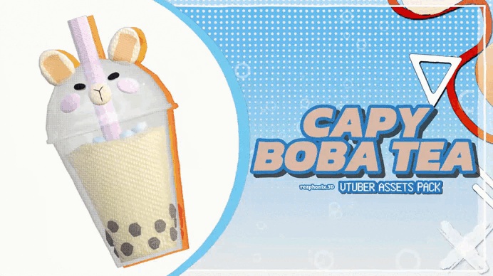 【Warudo】 カピバラのカフェVTuberアセットパック (Capybara Coffee Asset Pack)