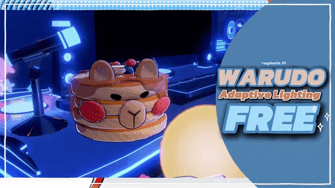 【無料/FREE】カピバラパンケーキ Capy-Pancake 3D Prop (Warudo)