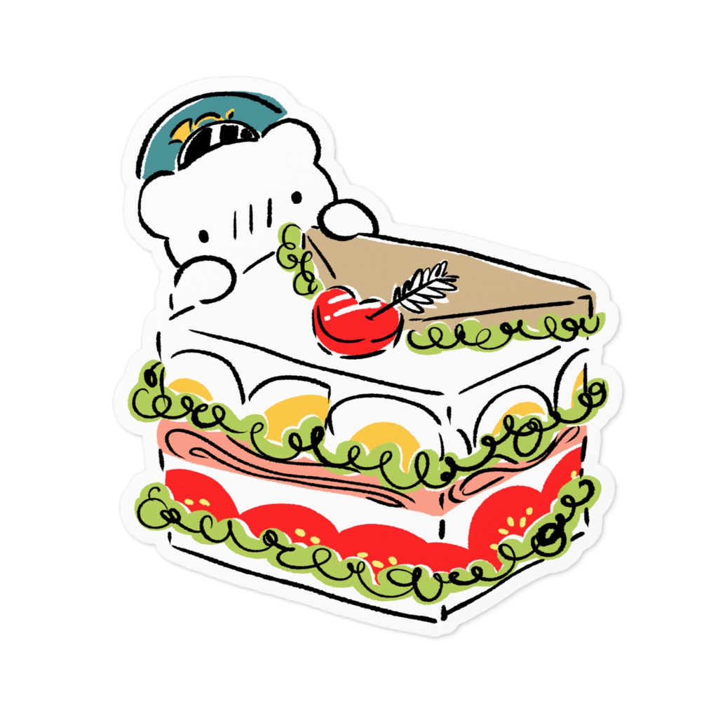 しろくまくん(もち)ポストマン