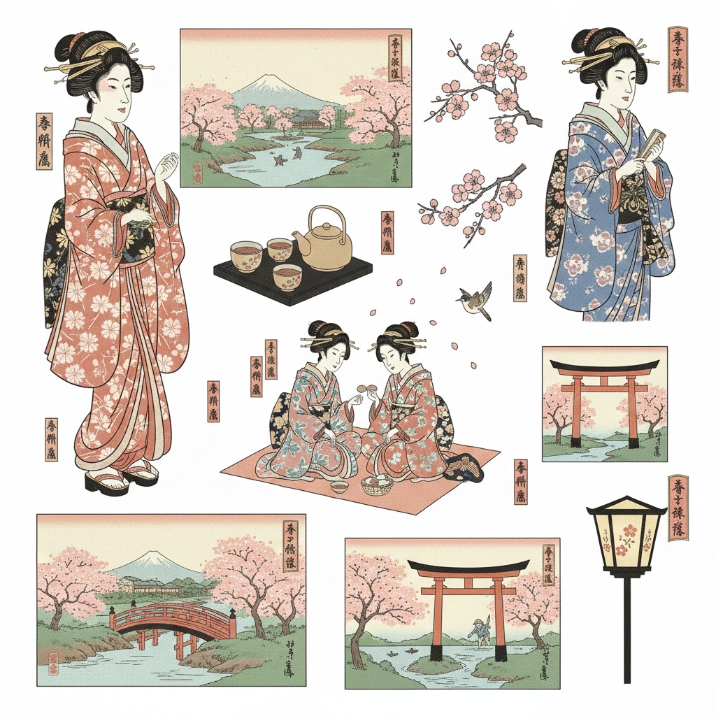 【素材】水彩パステル風 クリップアート10種セット(背景透過PNG)