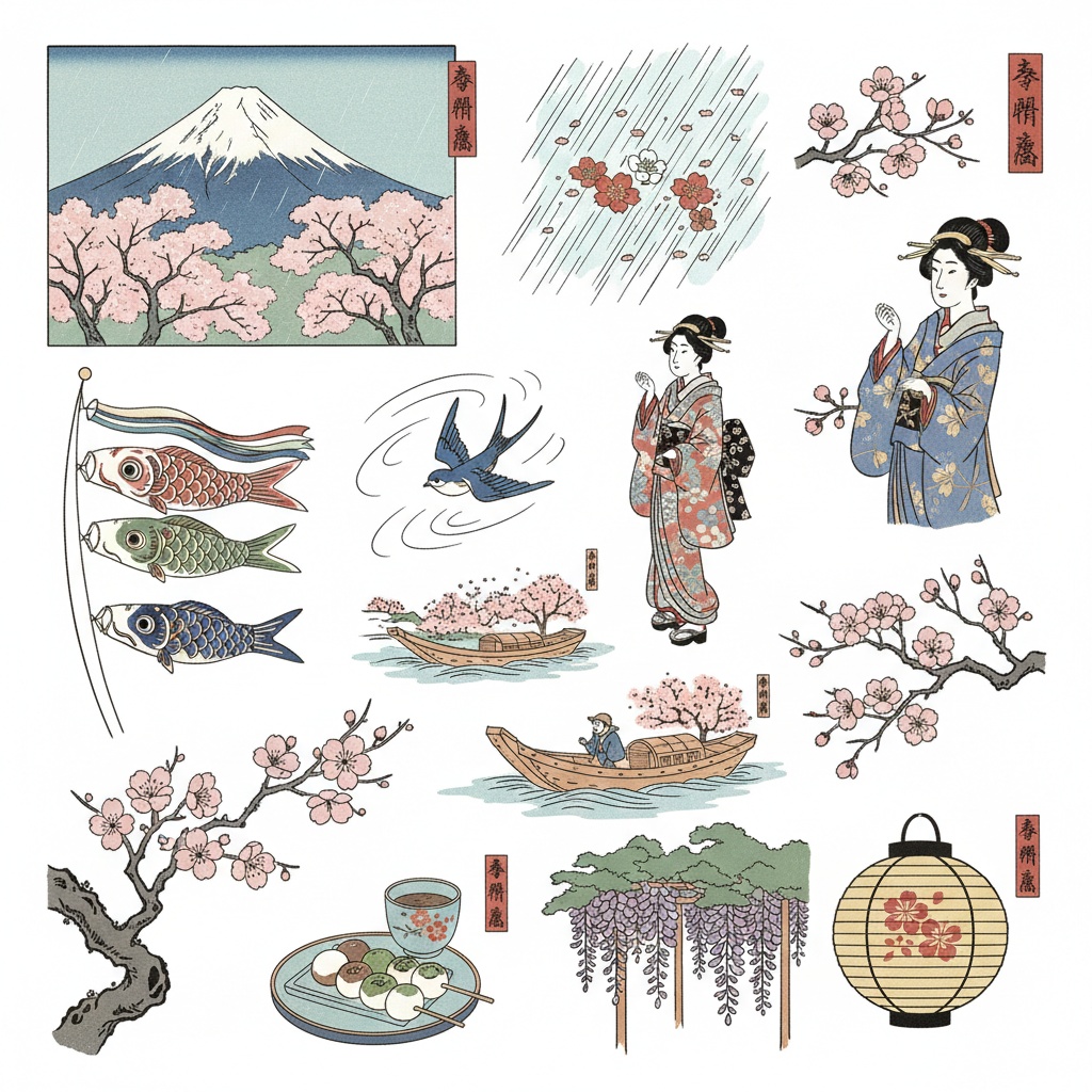 【素材】水彩パステル風 クリップアート10種セット(背景透過PNG)