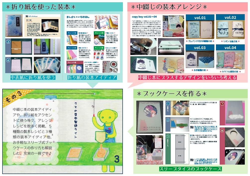 クマの豆本製造ライン3