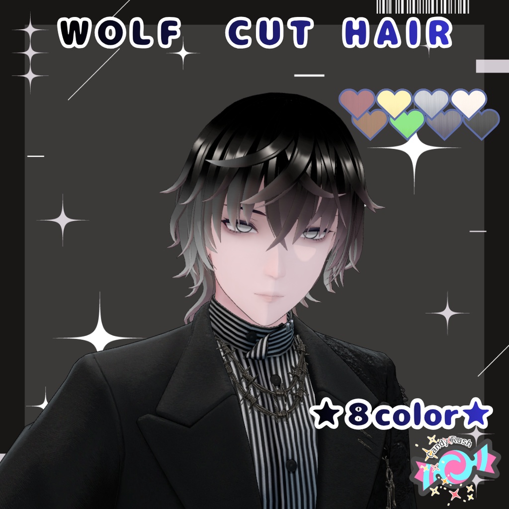 【5アバター対応】ウルフカット
