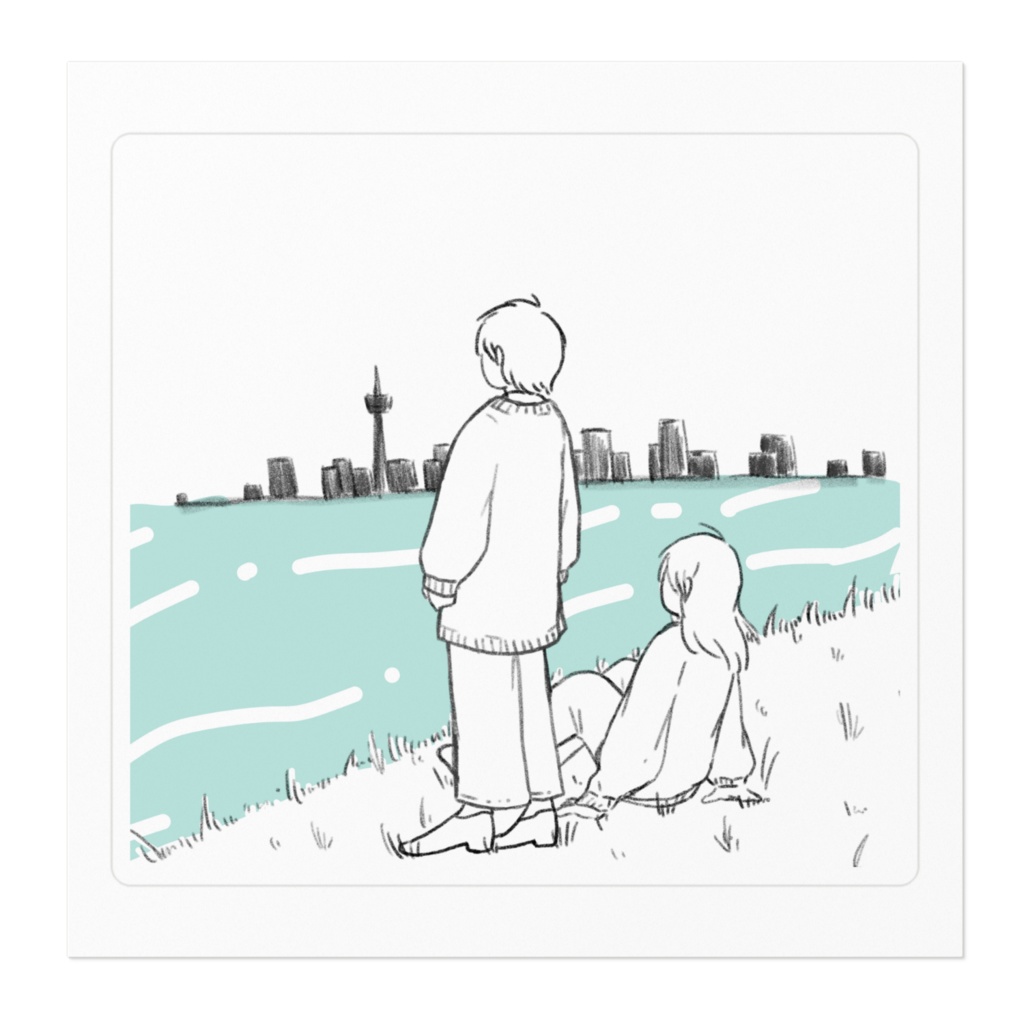 友達じゃない ステッカー(全4種)