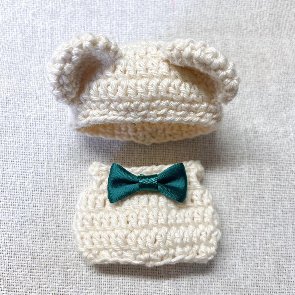 8cm ぬい服 くまちゃんセット(生成)