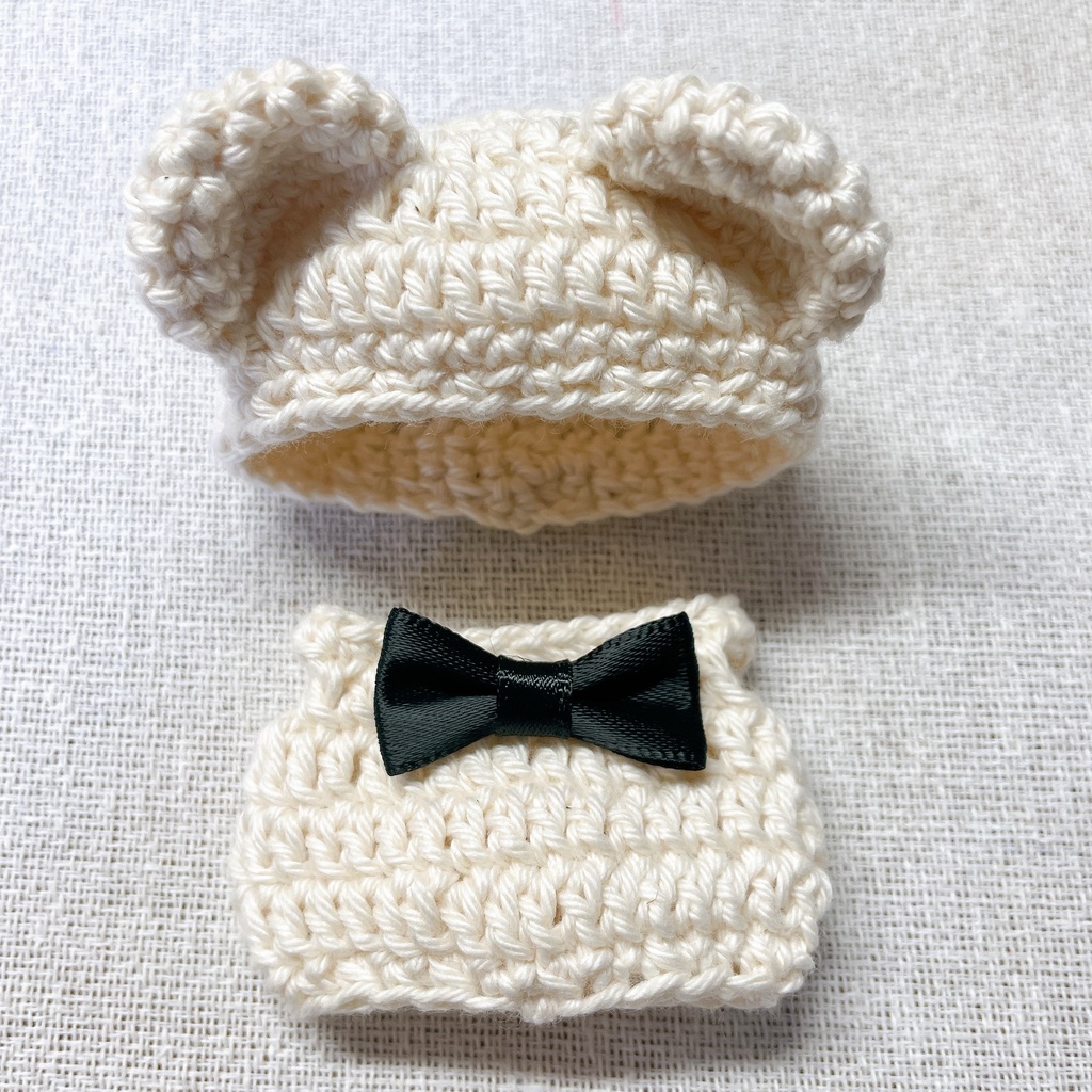 8cm ぬい服 くまちゃんセット(生成)