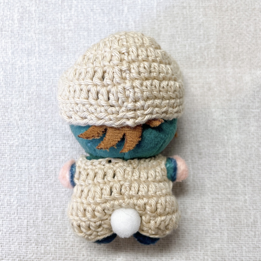 8cm ぬい服 くまちゃんセット(ベージュ)