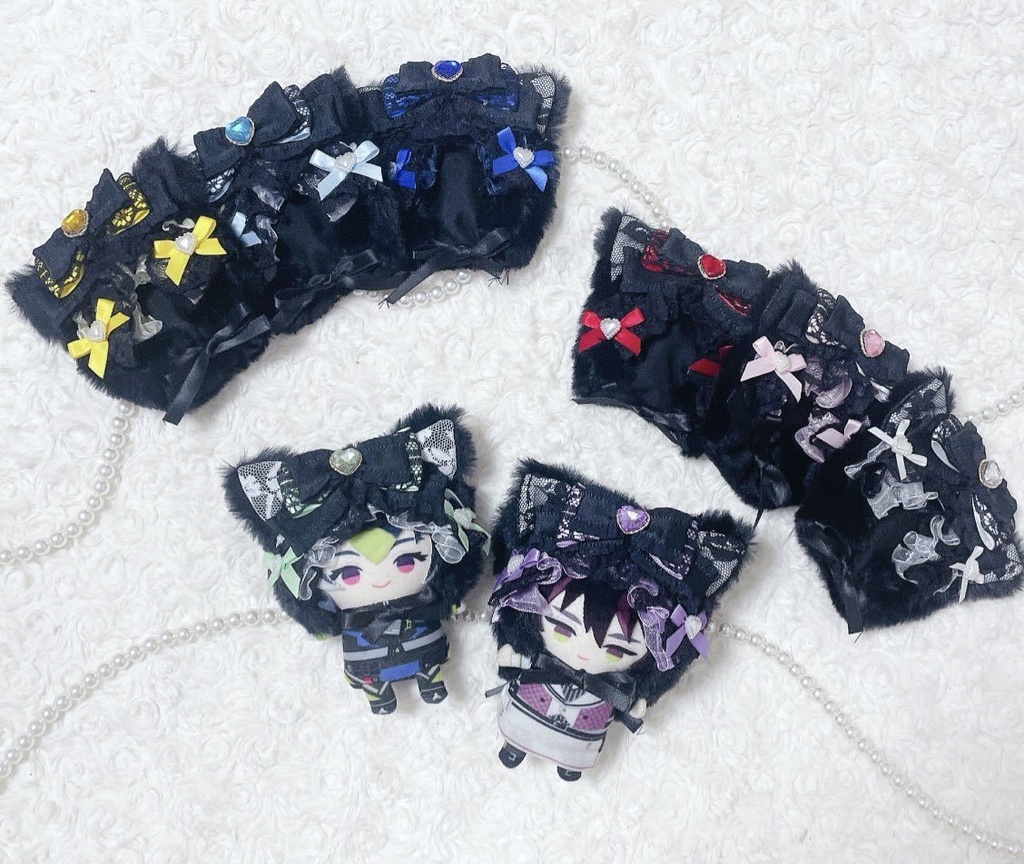 🆕 レースでおめかし♪ ぬい服被り物 8色展開♡