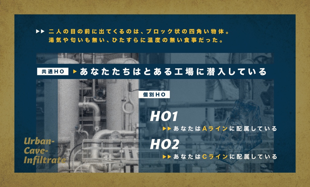 【CoCシナリオ】Urban-Cave-Infiltrate【SPLL:E199253】