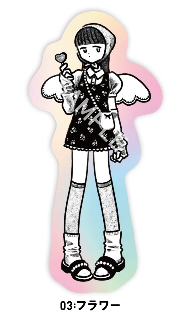 クピドガール・ホロステッカー(オーロラ)