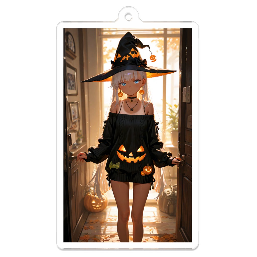 銀髪妹ちゃんHALLOWEENアクキープレート