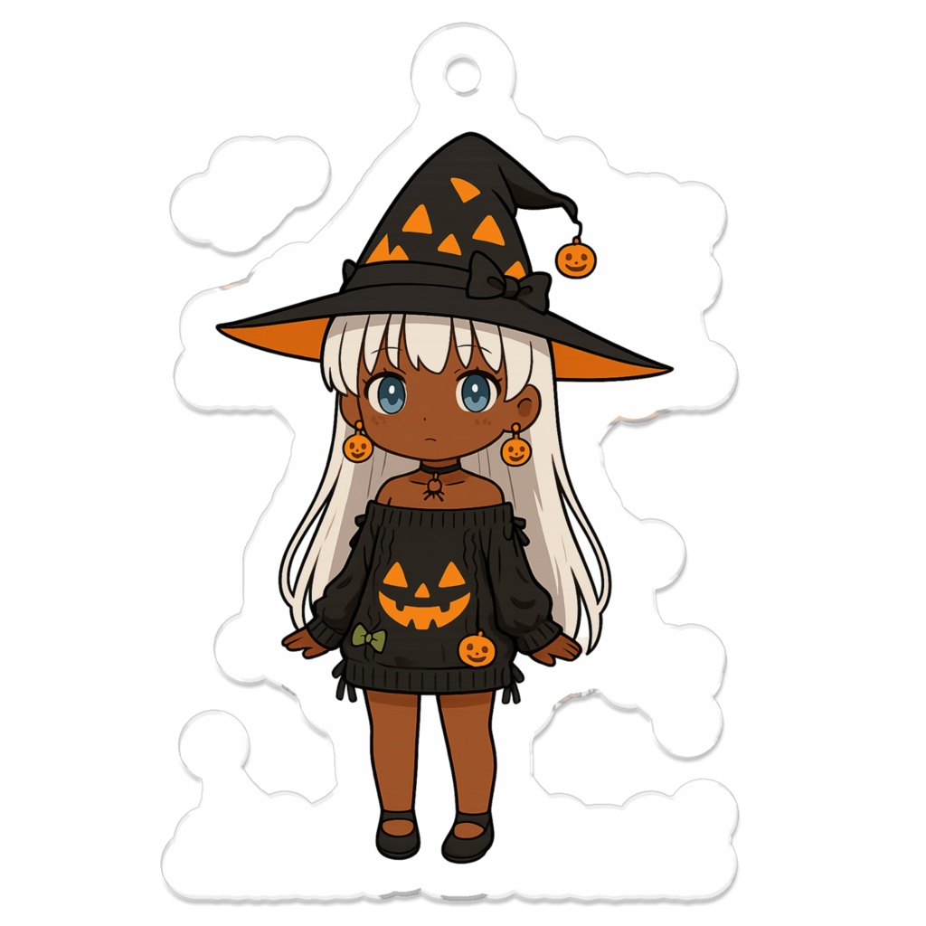ちびキャラ 銀髪妹ちゃんHALLOWEENアクキー