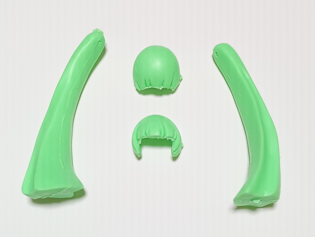 デスクトップアーミー用ヘアスタイルパーツ1「グリーン」