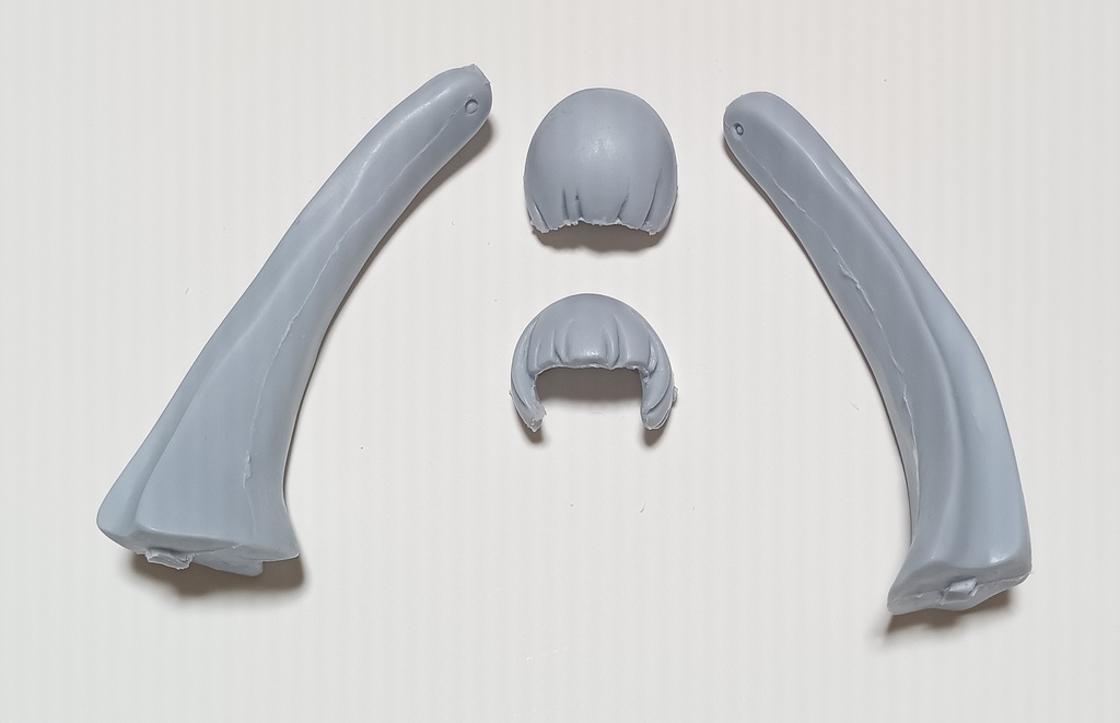 デスクトップアーミー用ヘアスタイルパーツ1「グレー」