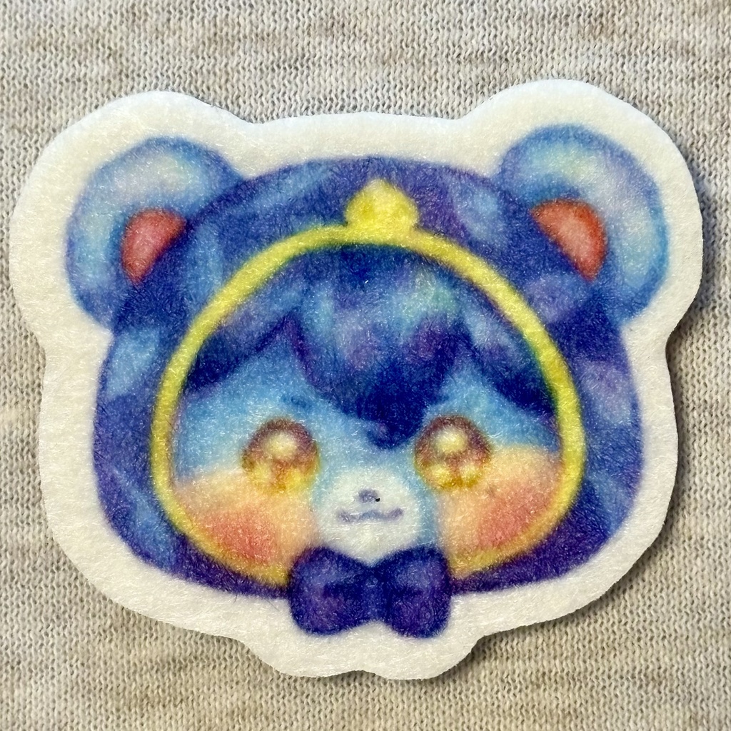 ♡明瞭くまフェルトステッカー♡