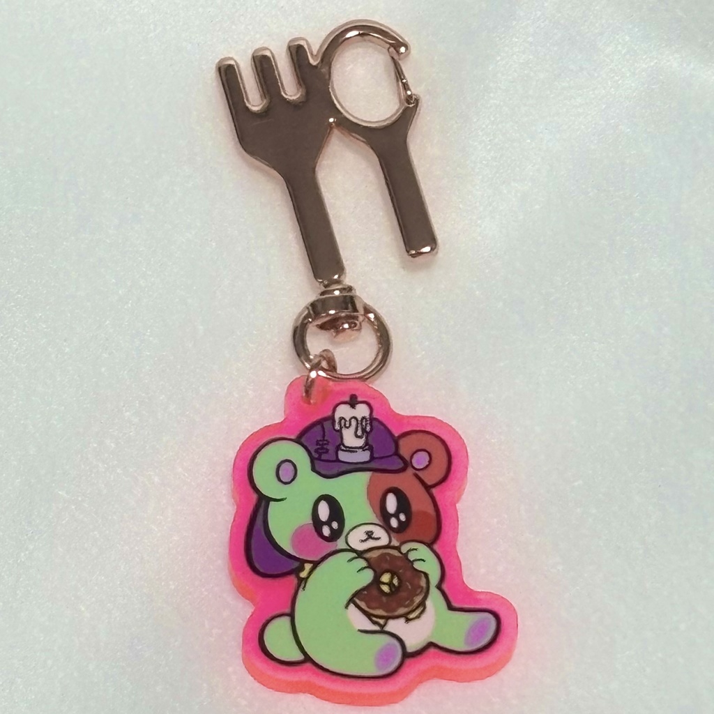♡きゅるん探鉱者くまアクキー♡