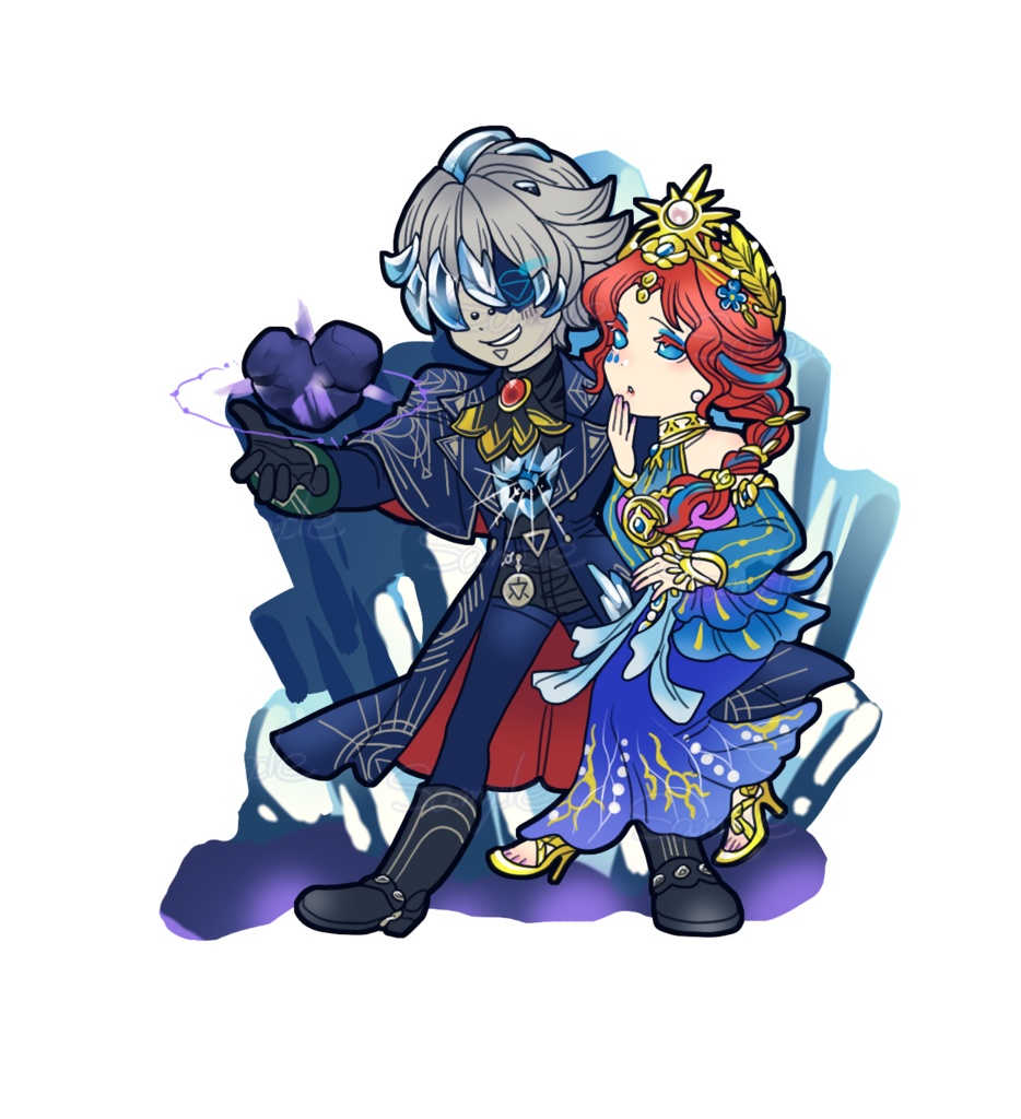【擬人化】輝安鉱×涙を流す神女アクスタ