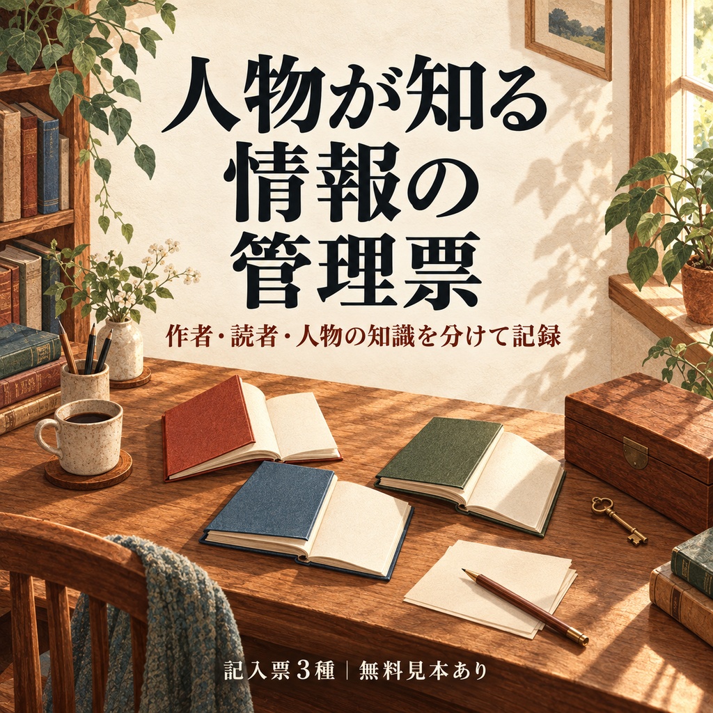 人物が知る情報の管理票|記入票3種・無料見本