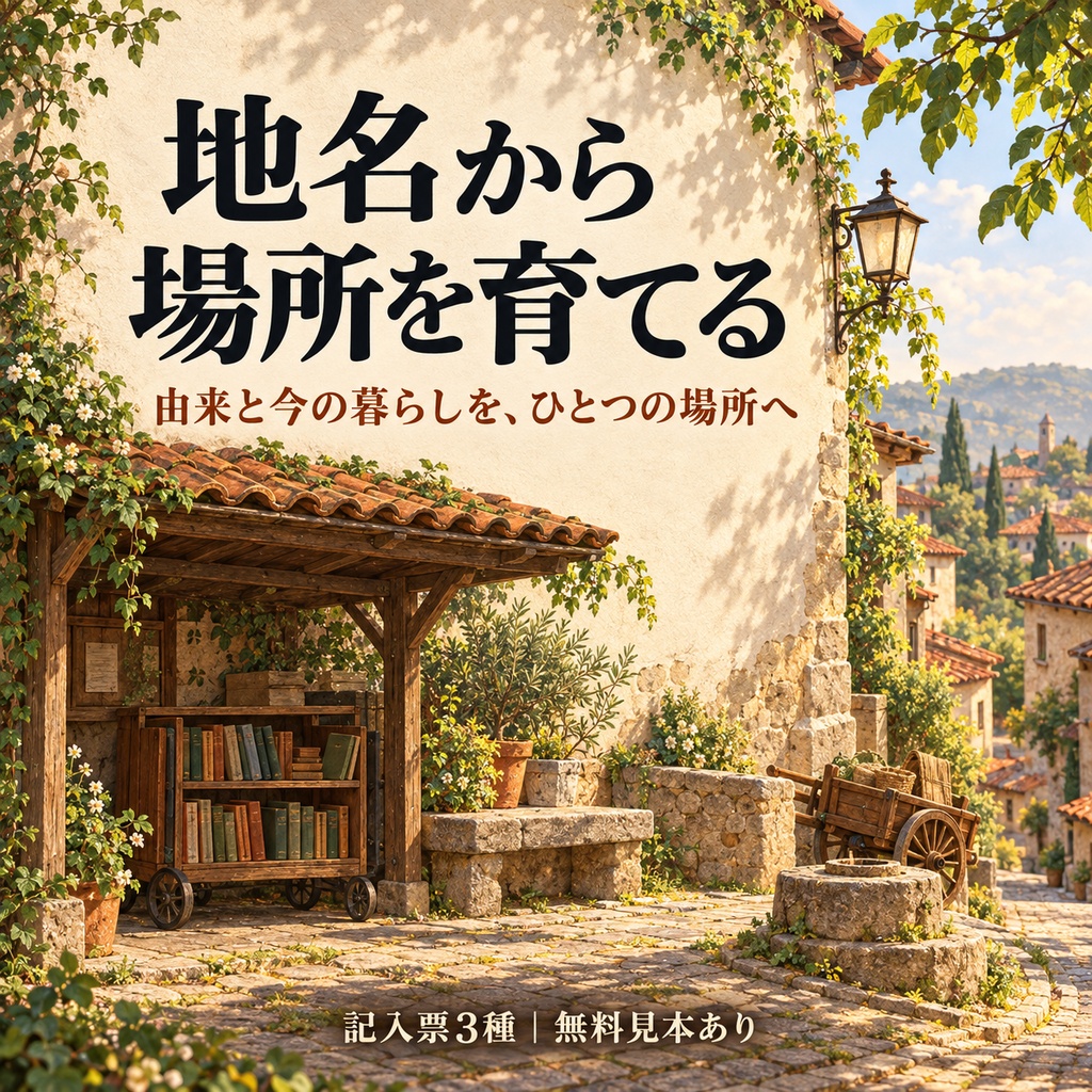 地名から場所を育てる｜記入票3種・無料見本
