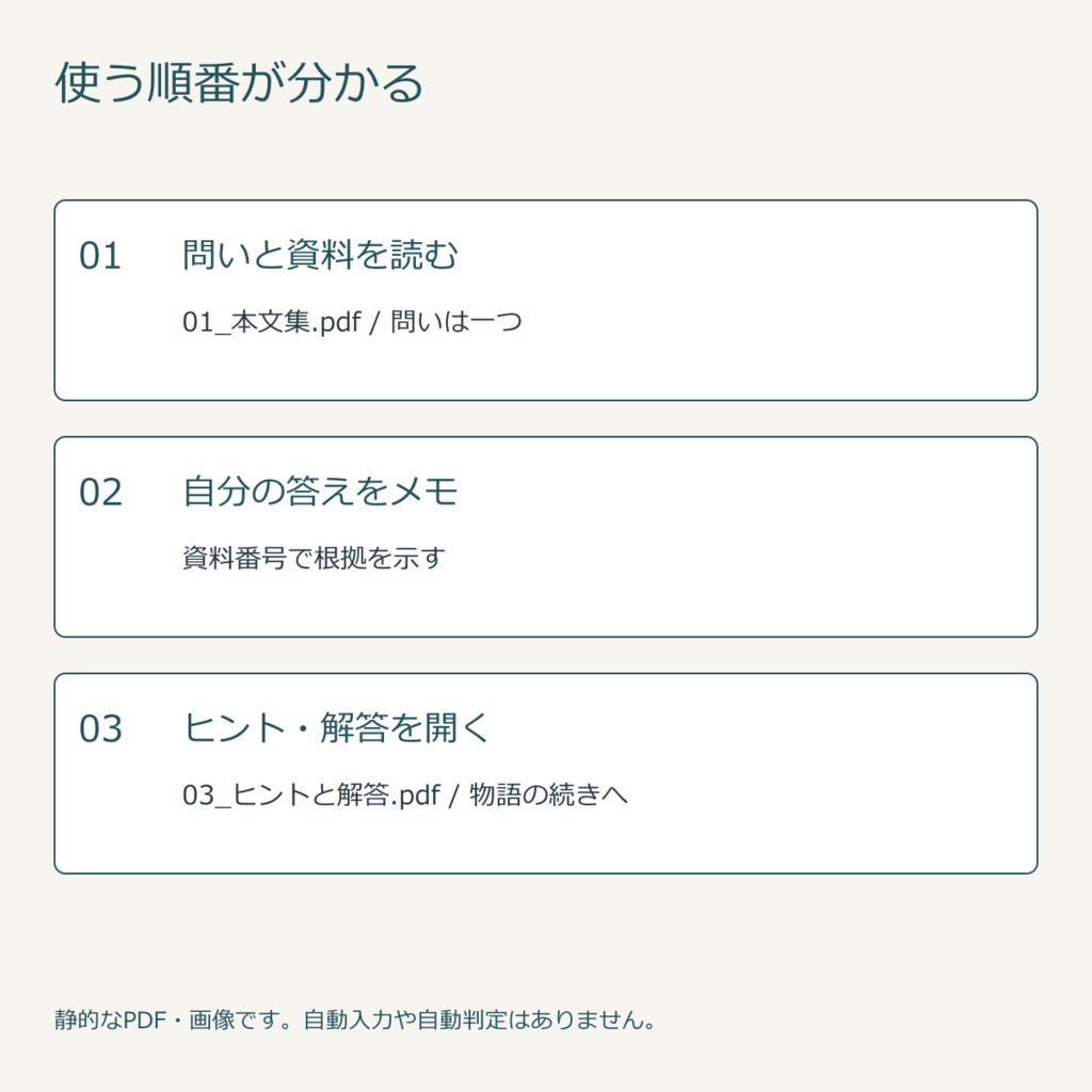 郵便局の行き違い|資料4枚の短編・無料練習