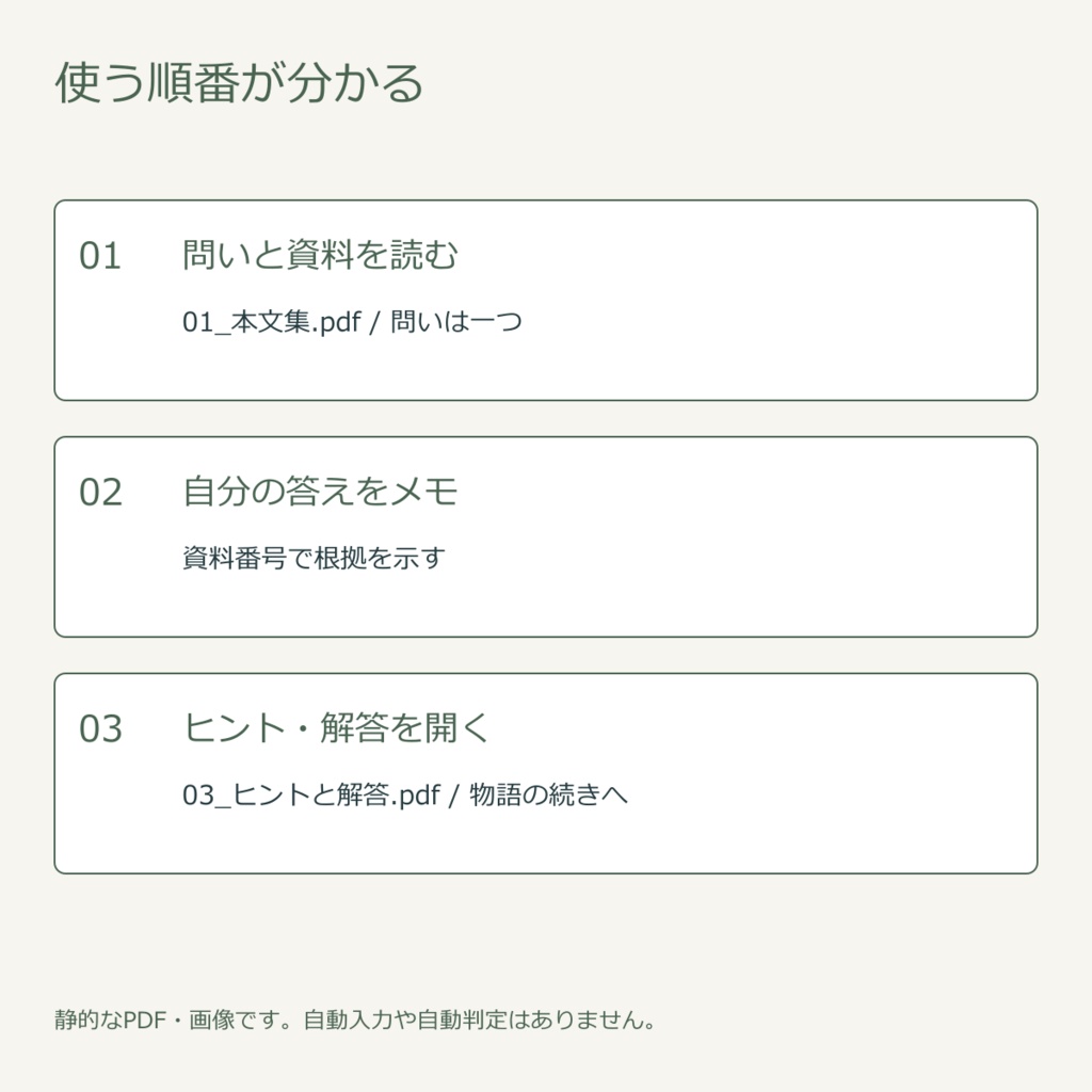 衣装庫の返却待ち|資料4枚の短編・無料練習