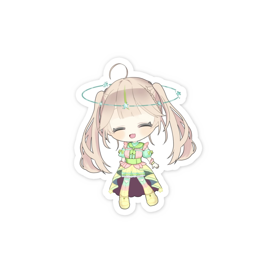 2周年記念スマホステッカー