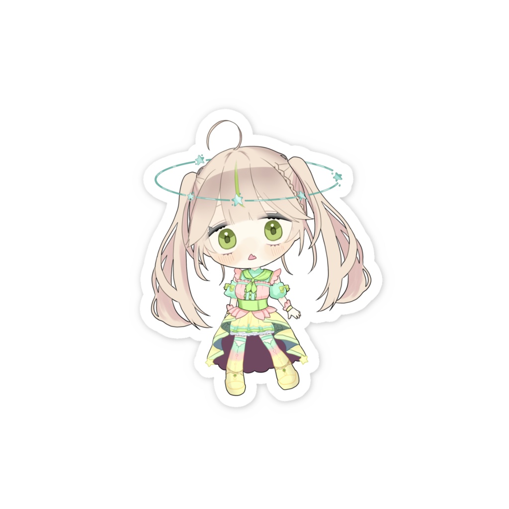 2周年記念スマホステッカー