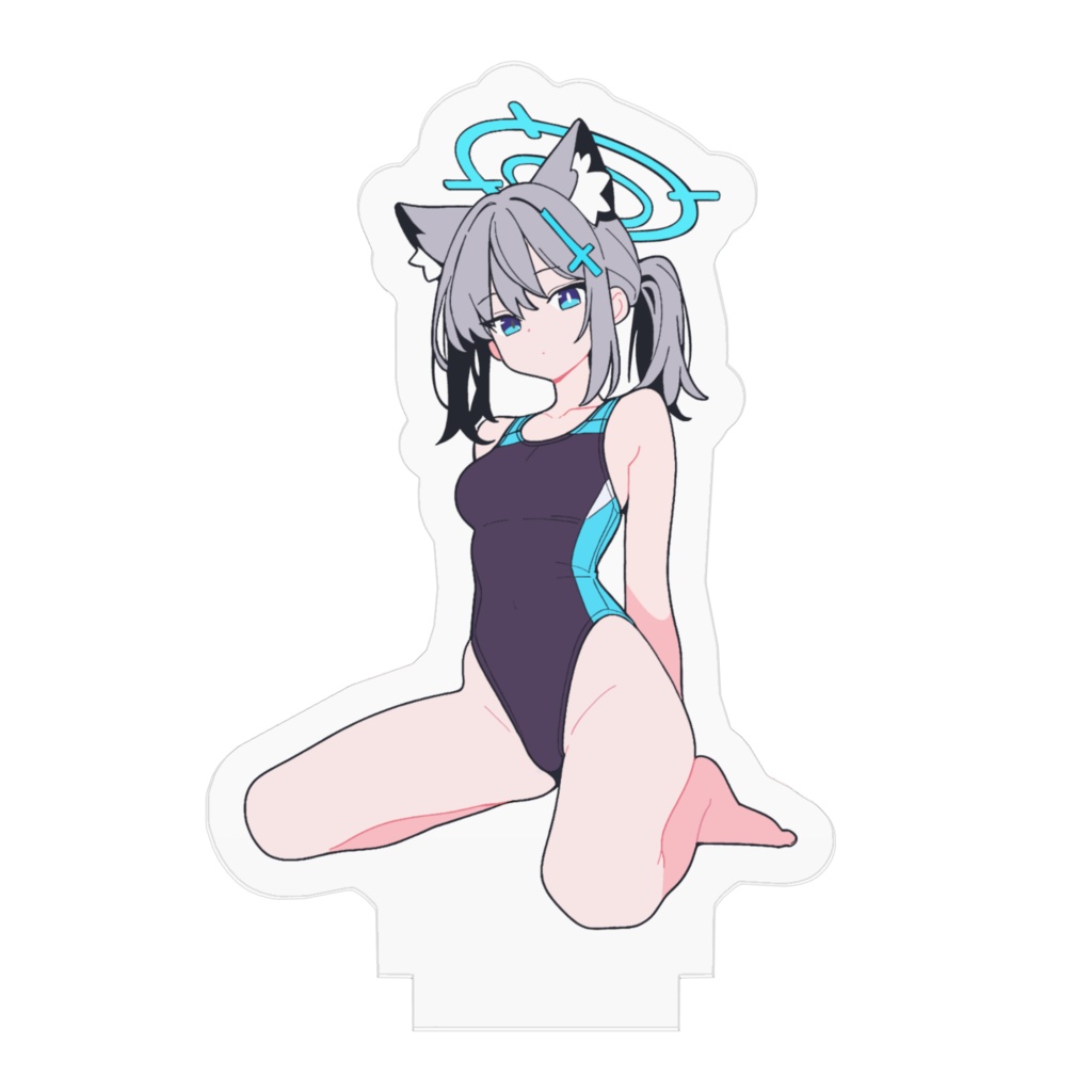 ブルアカ 水着シロコ アクリルフィギュア