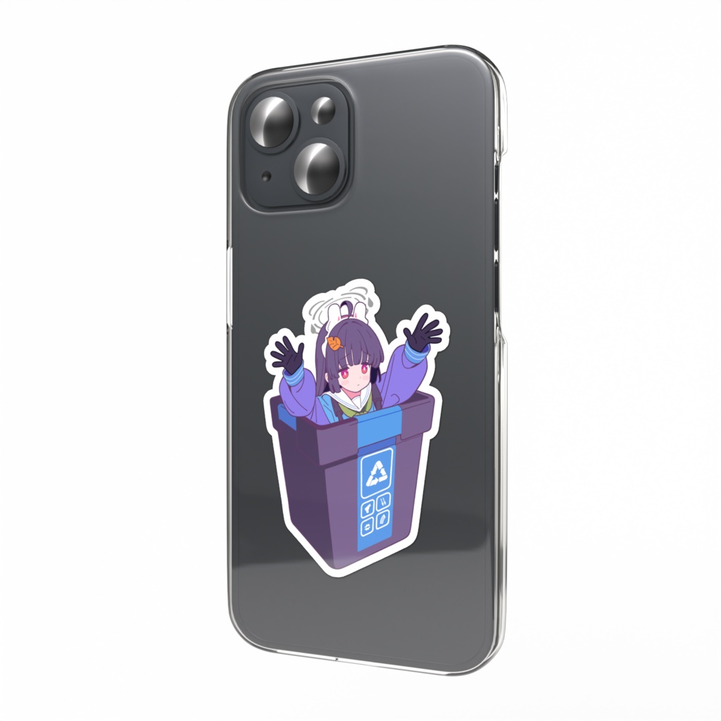 ブルアカ ミユ ゴミ箱ステッカー