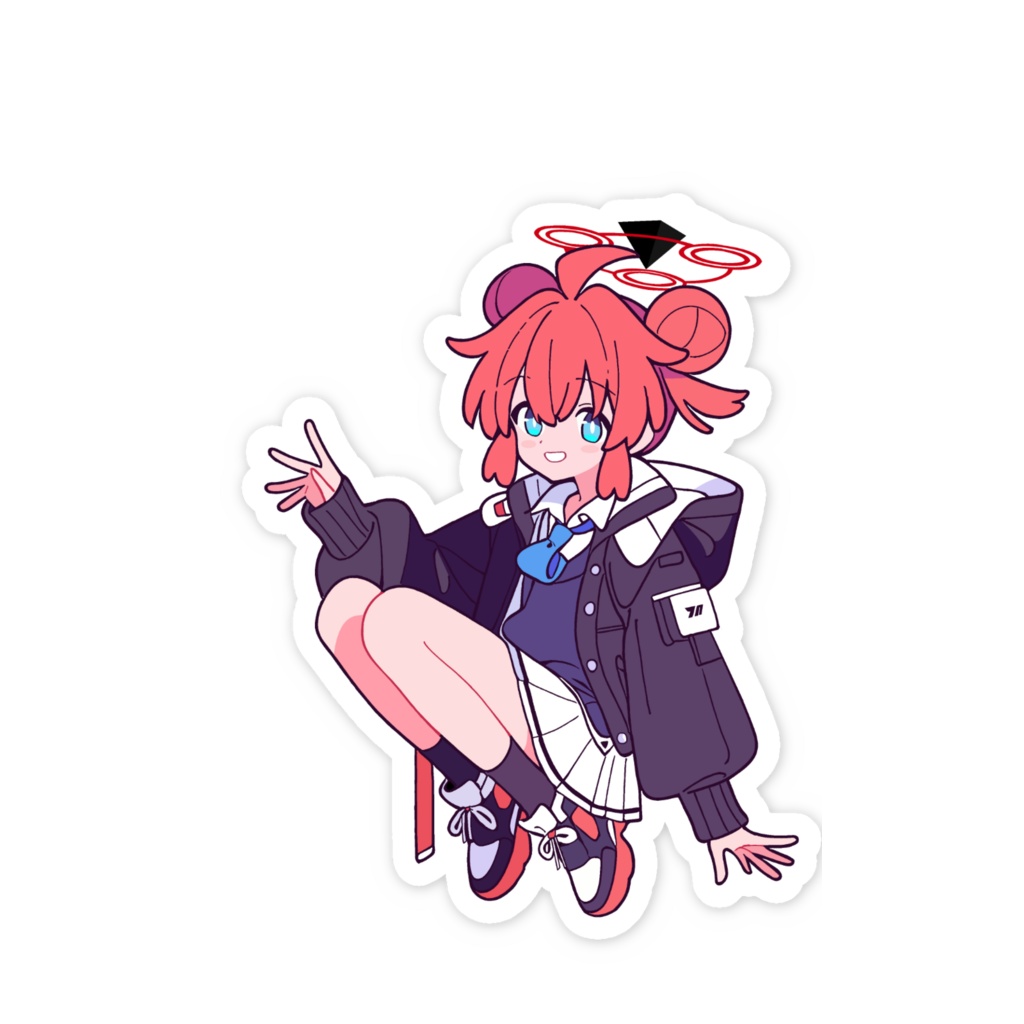 ブルアカ マキ ステッカー