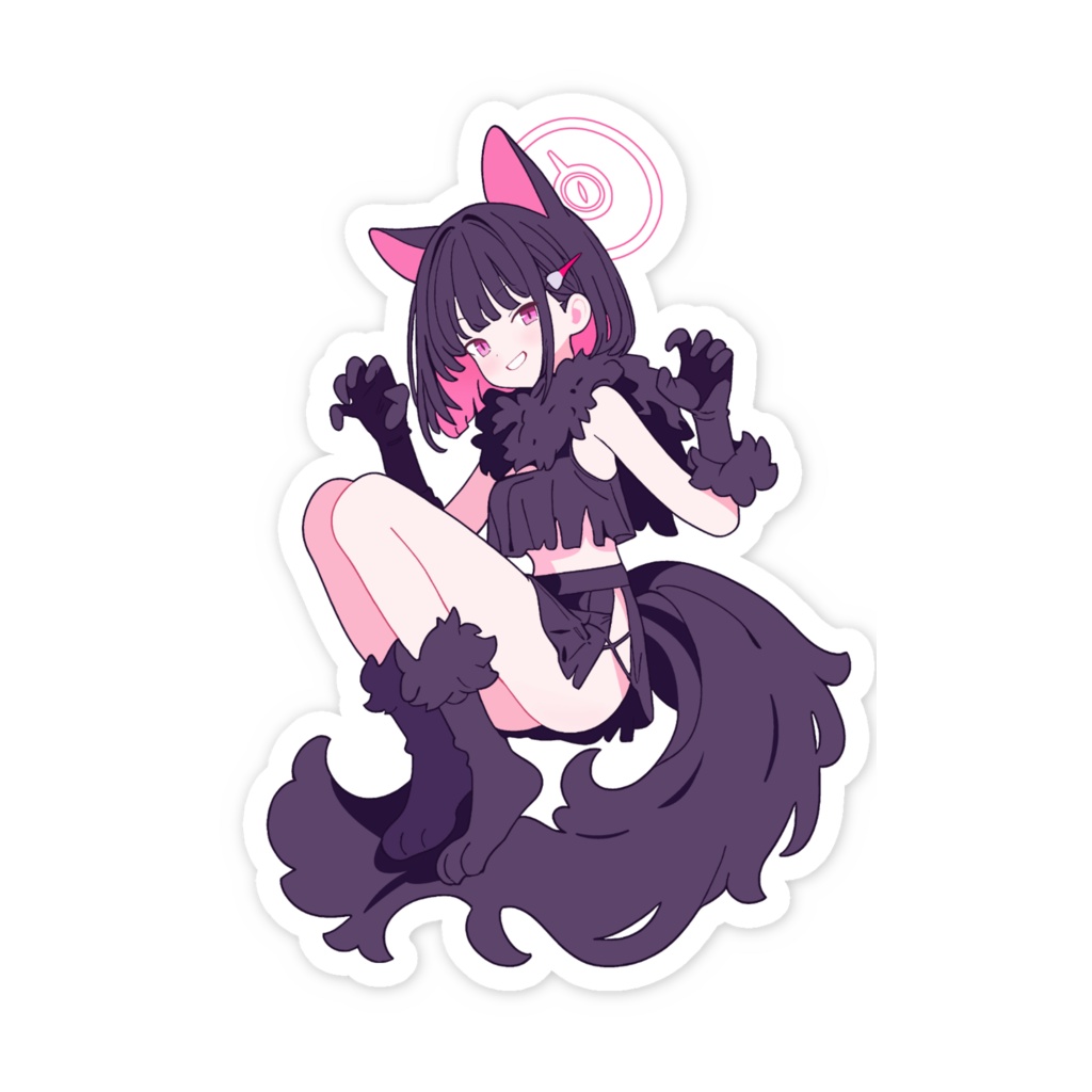 ブルアカ ハロウィンカズサ スマホステッカー