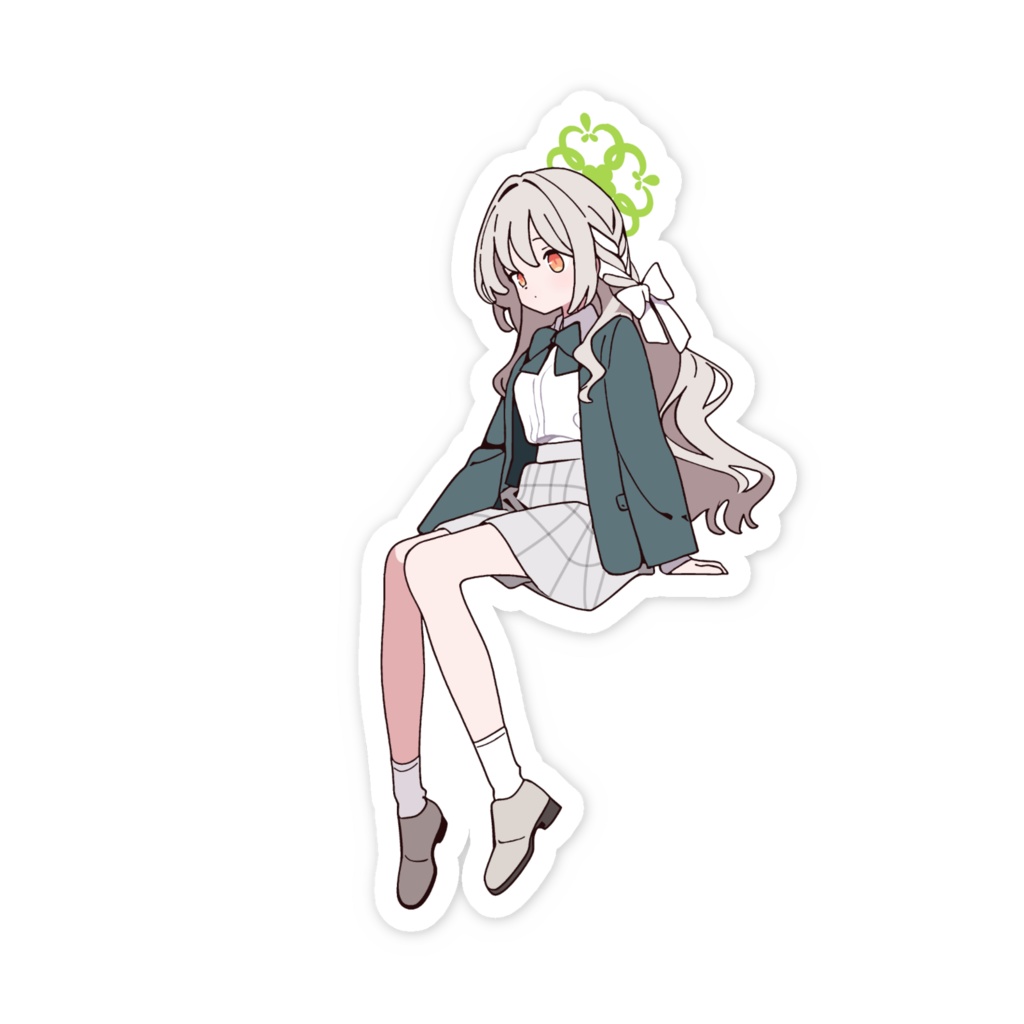 ブルアカ ミヨ おすわりステッカー